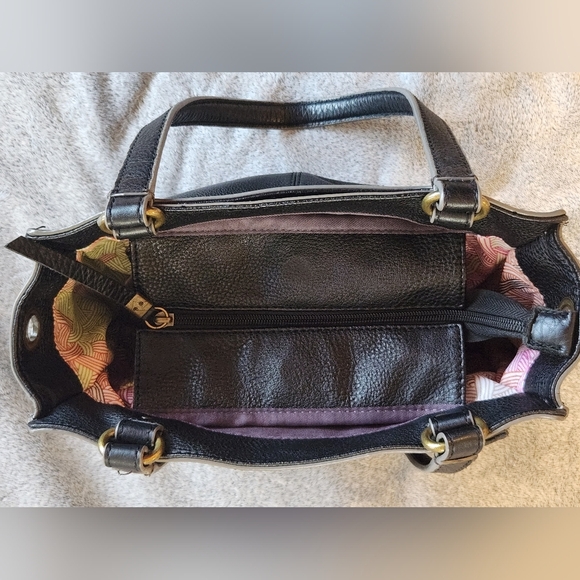 The Sak Black Leather Satchel Melrose Model - Picture 11 of 15